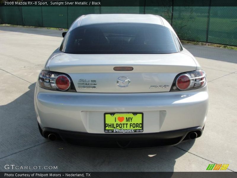 Sunlight Silver Metallic / Black 2008 Mazda RX-8 Sport