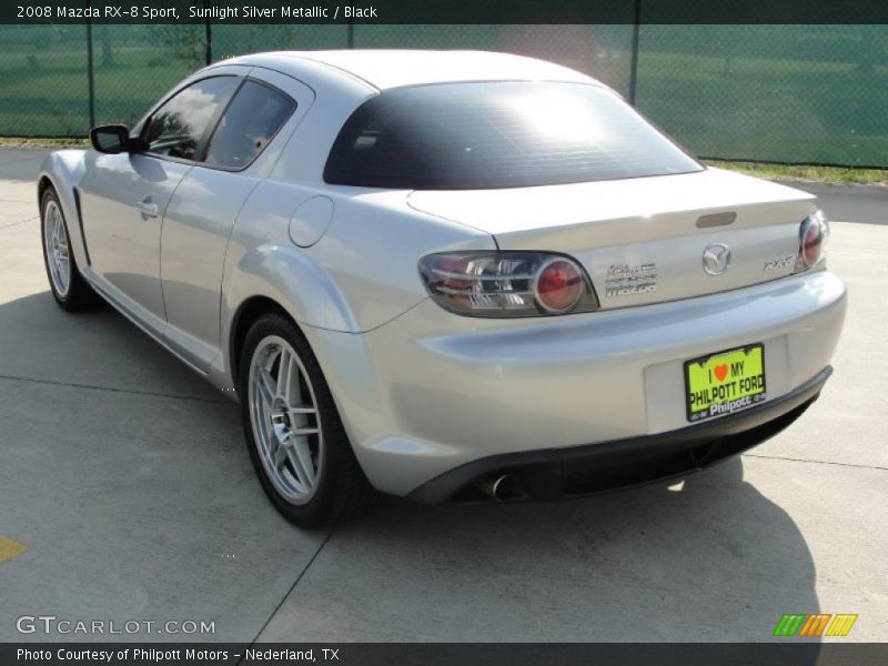 Sunlight Silver Metallic / Black 2008 Mazda RX-8 Sport