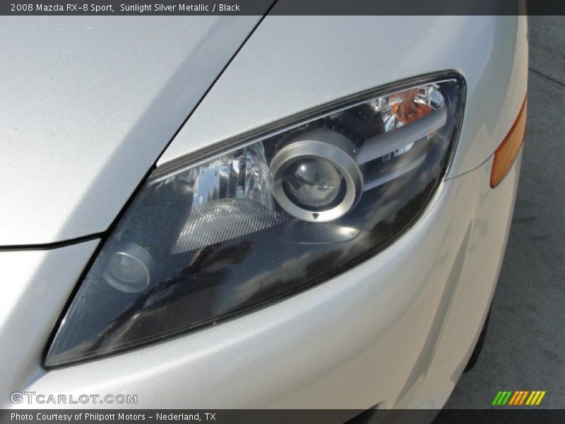 Sunlight Silver Metallic / Black 2008 Mazda RX-8 Sport