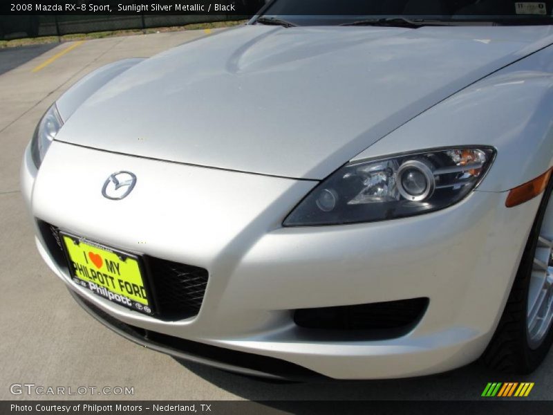 Sunlight Silver Metallic / Black 2008 Mazda RX-8 Sport