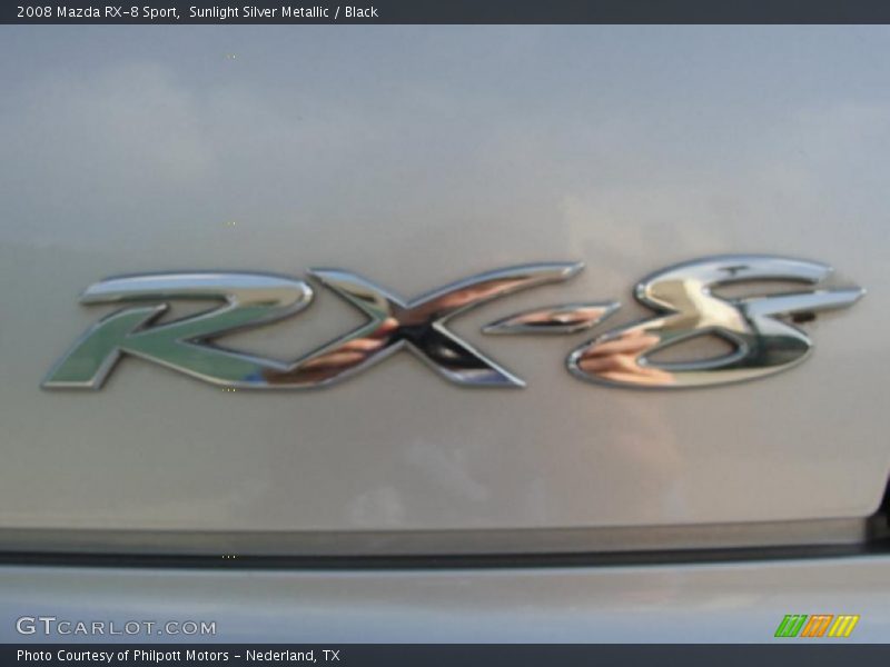 Sunlight Silver Metallic / Black 2008 Mazda RX-8 Sport