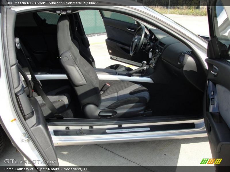 Sunlight Silver Metallic / Black 2008 Mazda RX-8 Sport