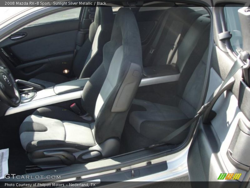 Sunlight Silver Metallic / Black 2008 Mazda RX-8 Sport