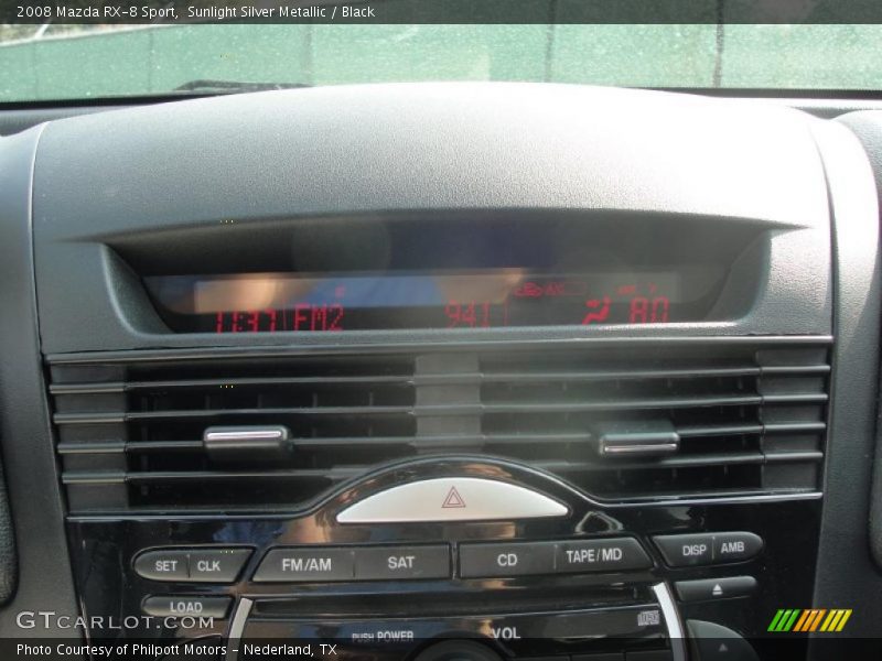 Sunlight Silver Metallic / Black 2008 Mazda RX-8 Sport
