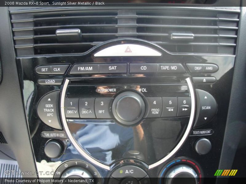 Controls of 2008 RX-8 Sport