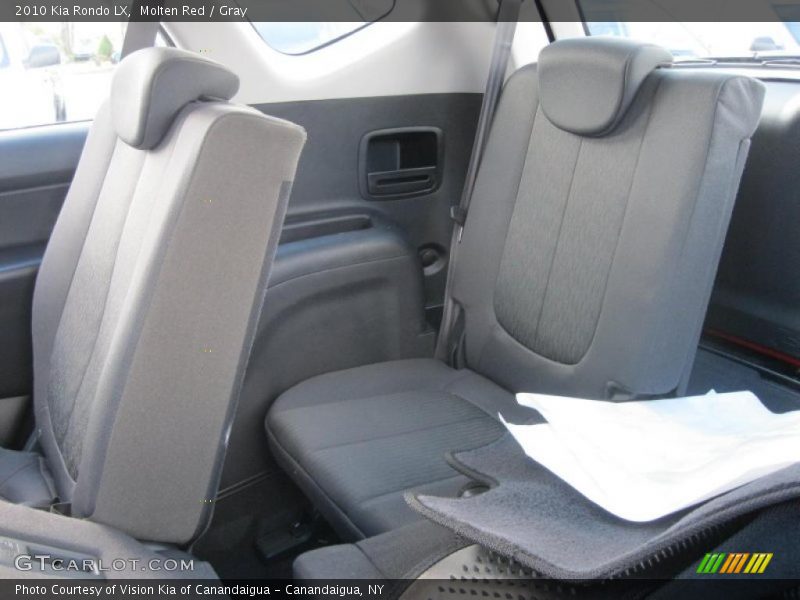 Molten Red / Gray 2010 Kia Rondo LX