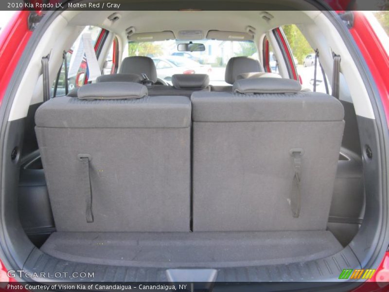 Molten Red / Gray 2010 Kia Rondo LX