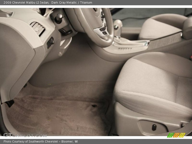 Dark Gray Metallic / Titanium 2009 Chevrolet Malibu LS Sedan