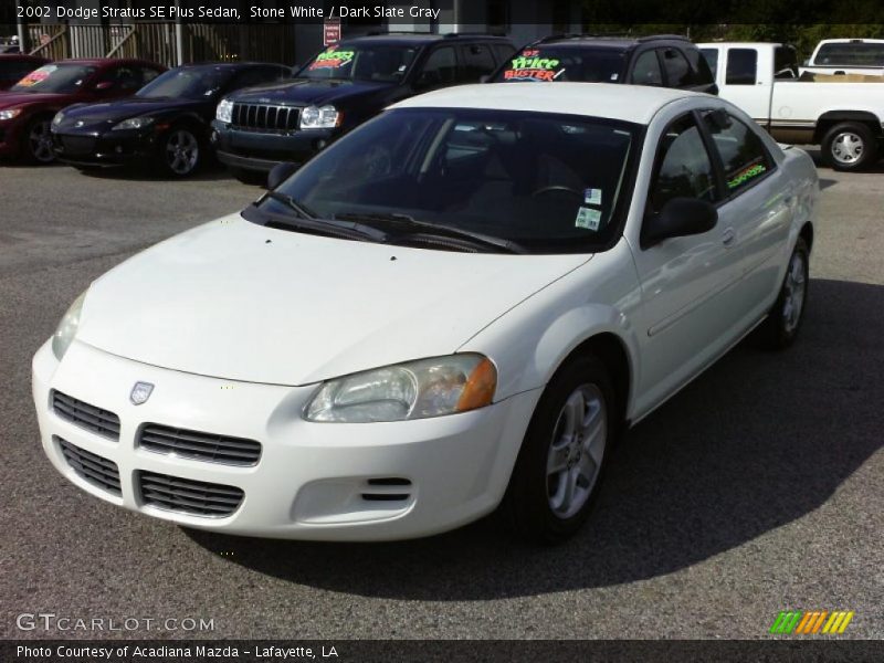 Stone White / Dark Slate Gray 2002 Dodge Stratus SE Plus Sedan