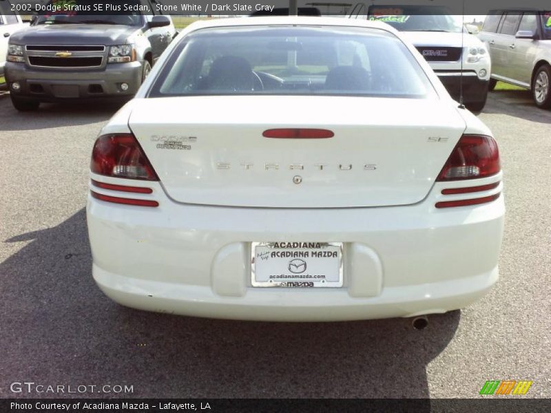 Stone White / Dark Slate Gray 2002 Dodge Stratus SE Plus Sedan