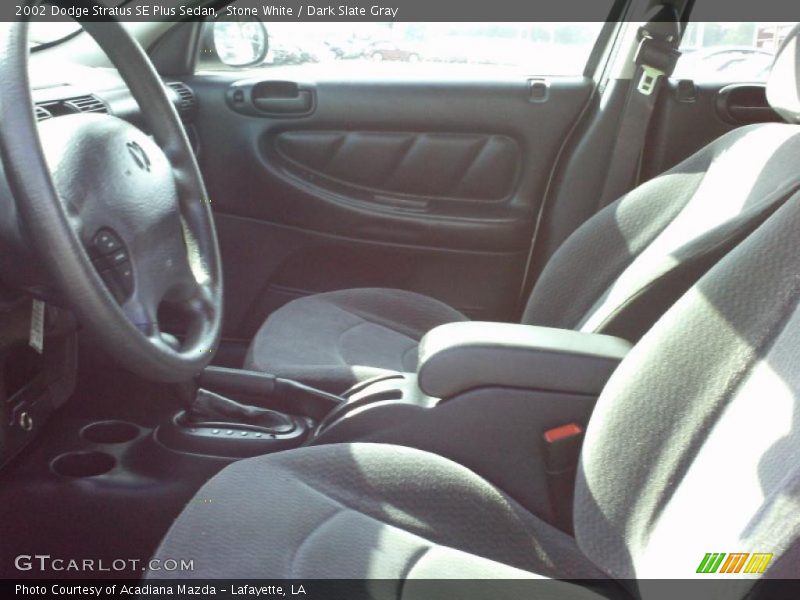 Stone White / Dark Slate Gray 2002 Dodge Stratus SE Plus Sedan