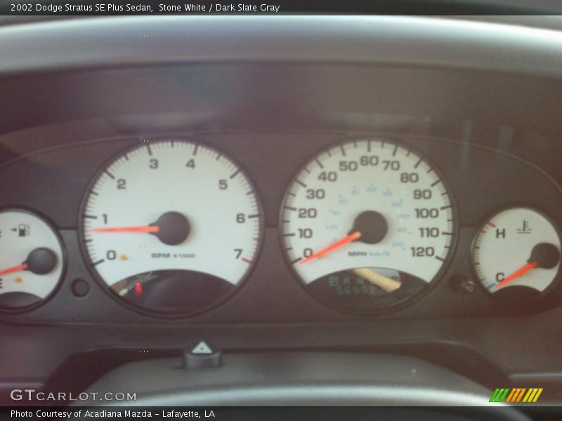 Stone White / Dark Slate Gray 2002 Dodge Stratus SE Plus Sedan