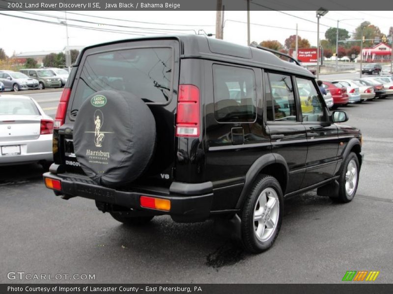 Java Black / Bahama Beige 2002 Land Rover Discovery II SE