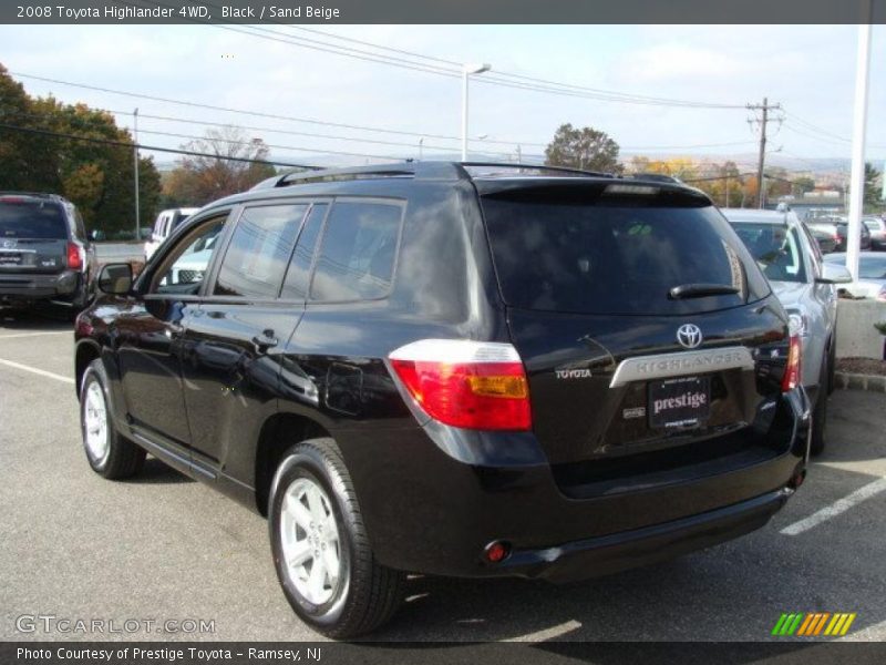 Black / Sand Beige 2008 Toyota Highlander 4WD