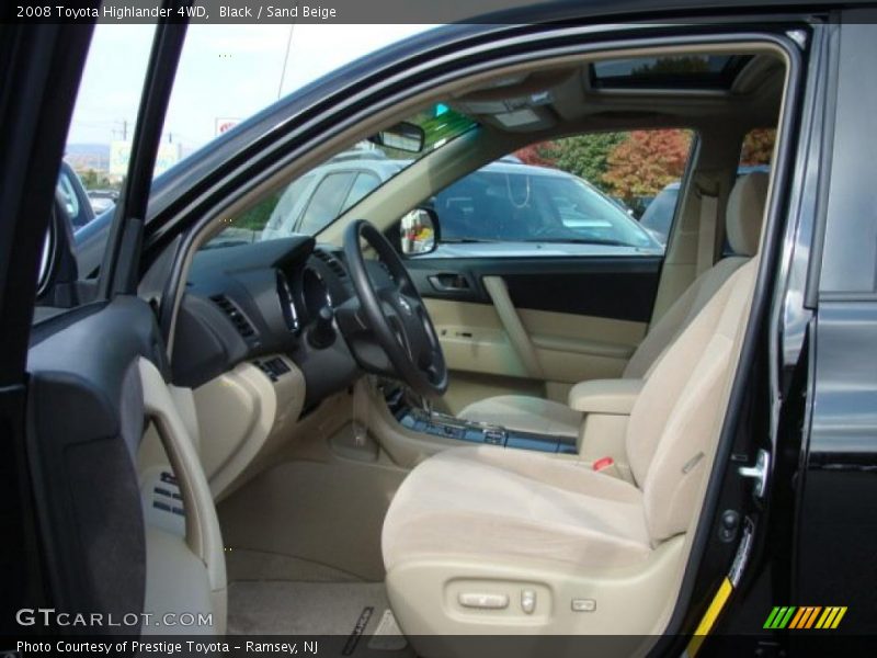 Black / Sand Beige 2008 Toyota Highlander 4WD