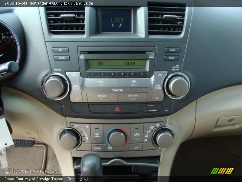 Black / Sand Beige 2008 Toyota Highlander 4WD