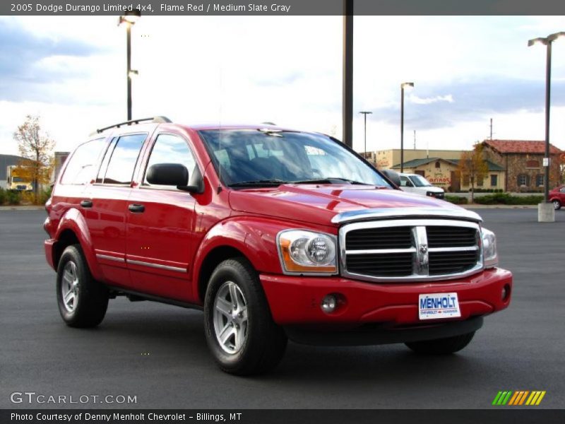 Flame Red / Medium Slate Gray 2005 Dodge Durango Limited 4x4