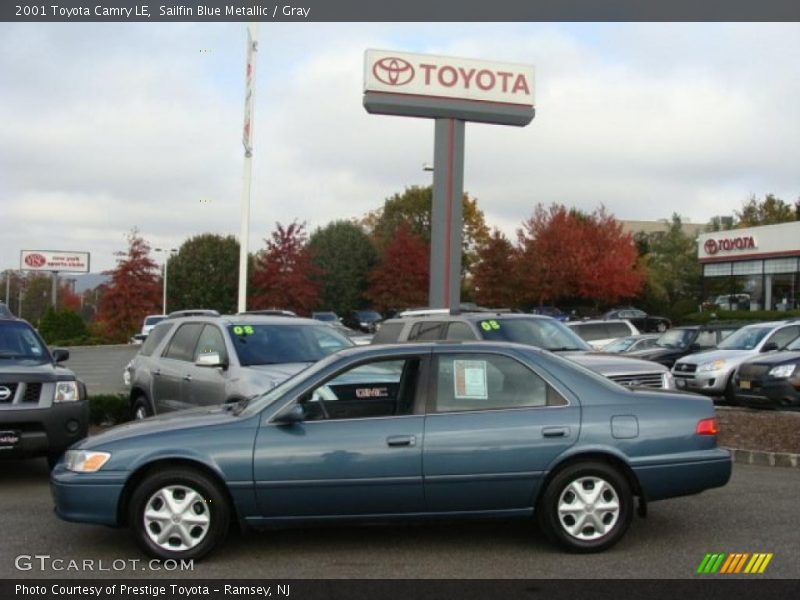 Sailfin Blue Metallic / Gray 2001 Toyota Camry LE