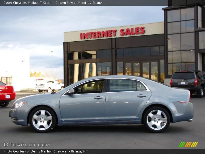 Golden Pewter Metallic / Ebony 2009 Chevrolet Malibu LT Sedan