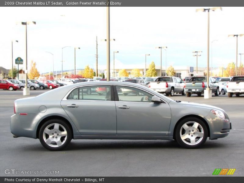 Golden Pewter Metallic / Ebony 2009 Chevrolet Malibu LT Sedan