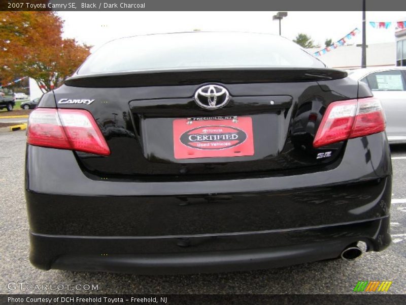 Black / Dark Charcoal 2007 Toyota Camry SE