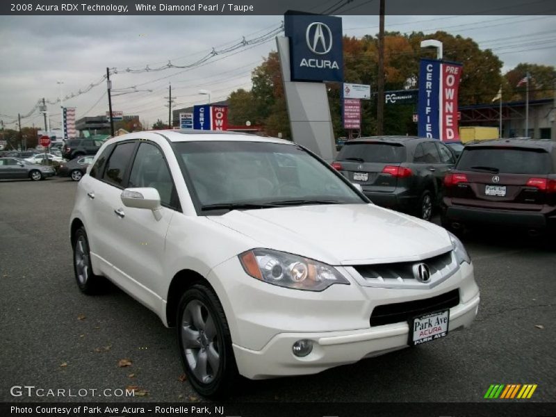 White Diamond Pearl / Taupe 2008 Acura RDX Technology