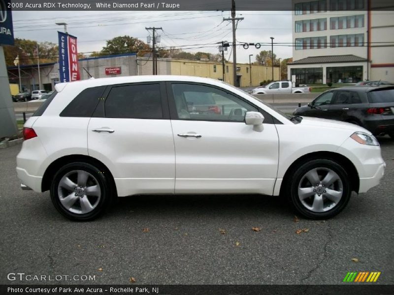 White Diamond Pearl / Taupe 2008 Acura RDX Technology