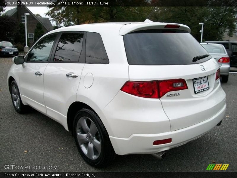 White Diamond Pearl / Taupe 2008 Acura RDX Technology