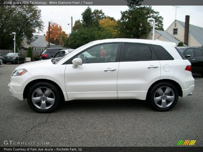 White Diamond Pearl / Taupe 2008 Acura RDX Technology