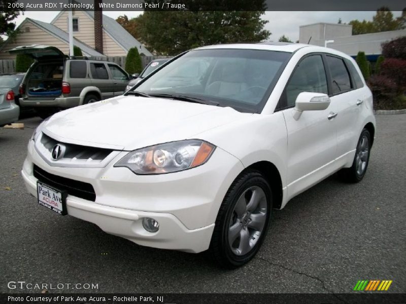 White Diamond Pearl / Taupe 2008 Acura RDX Technology