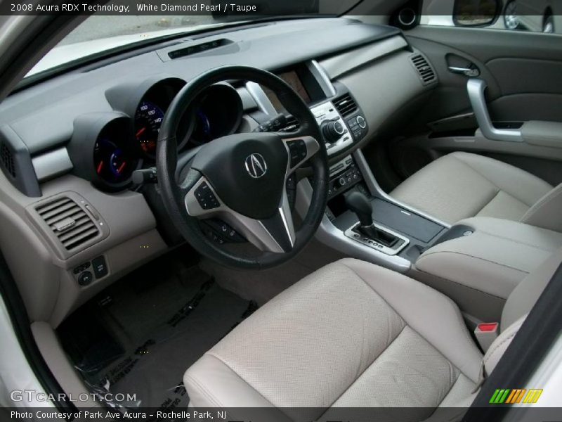 White Diamond Pearl / Taupe 2008 Acura RDX Technology