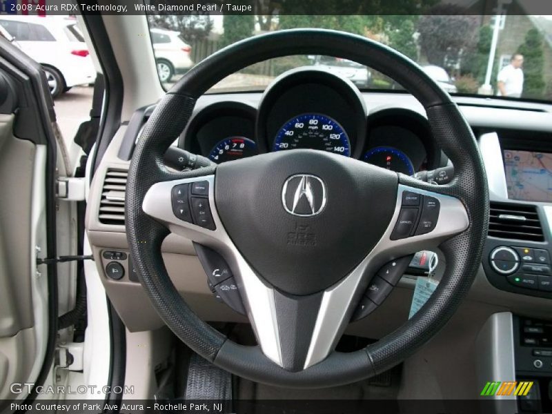 White Diamond Pearl / Taupe 2008 Acura RDX Technology