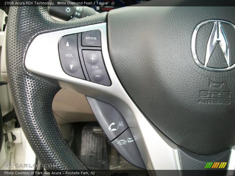 White Diamond Pearl / Taupe 2008 Acura RDX Technology