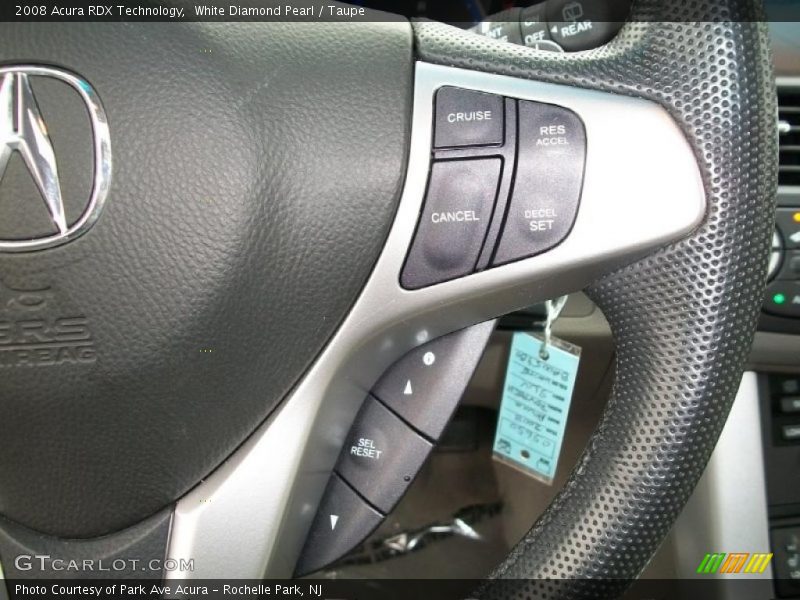 White Diamond Pearl / Taupe 2008 Acura RDX Technology