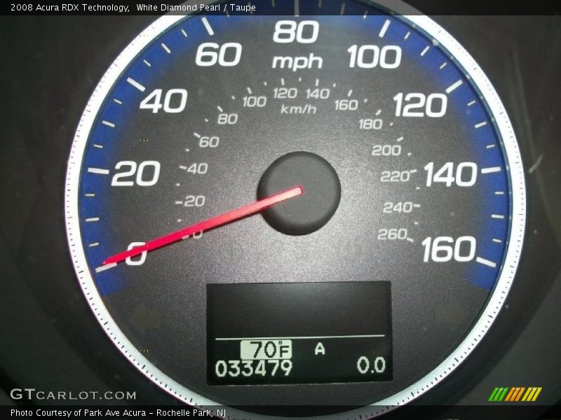 White Diamond Pearl / Taupe 2008 Acura RDX Technology