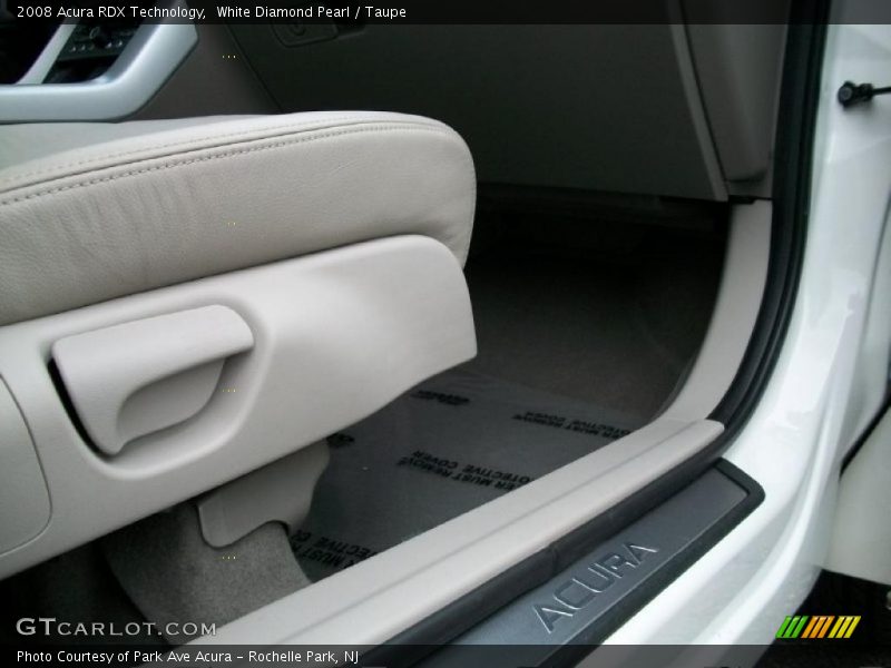 White Diamond Pearl / Taupe 2008 Acura RDX Technology