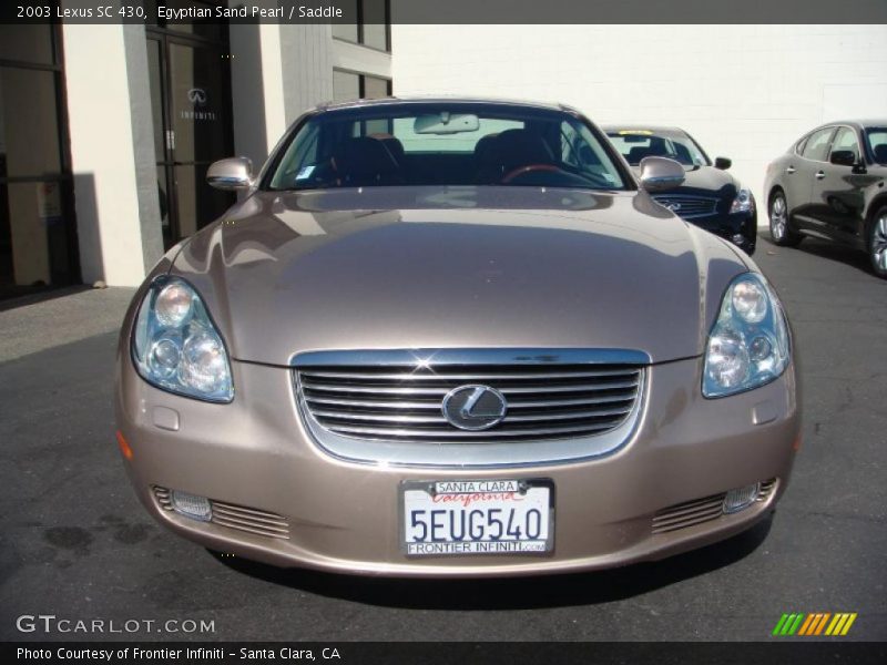 Egyptian Sand Pearl / Saddle 2003 Lexus SC 430