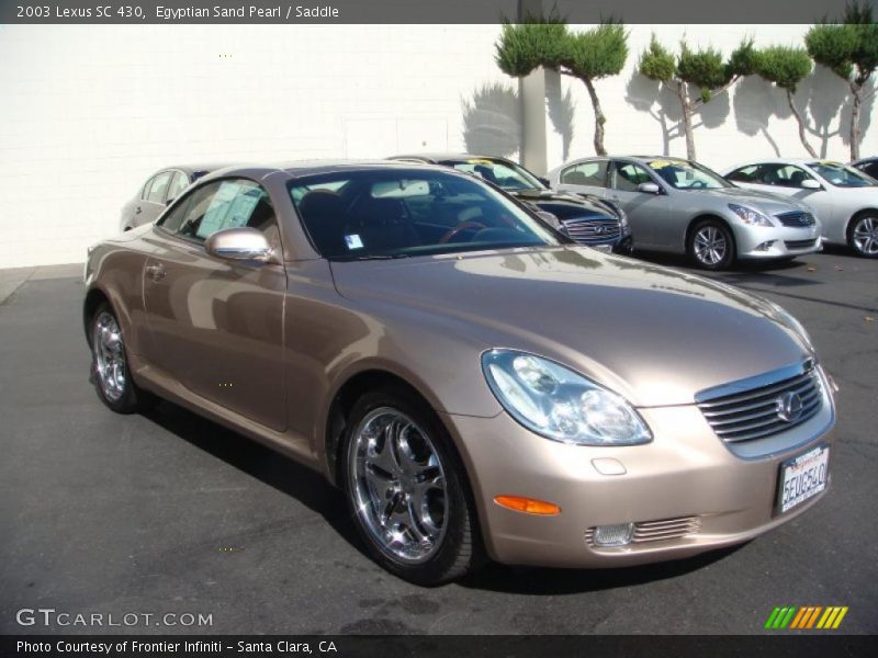 Egyptian Sand Pearl / Saddle 2003 Lexus SC 430
