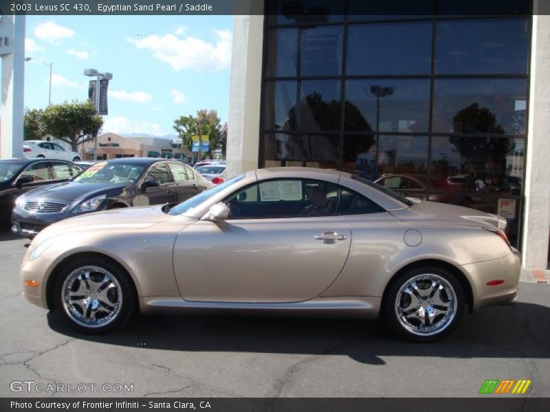 Egyptian Sand Pearl / Saddle 2003 Lexus SC 430
