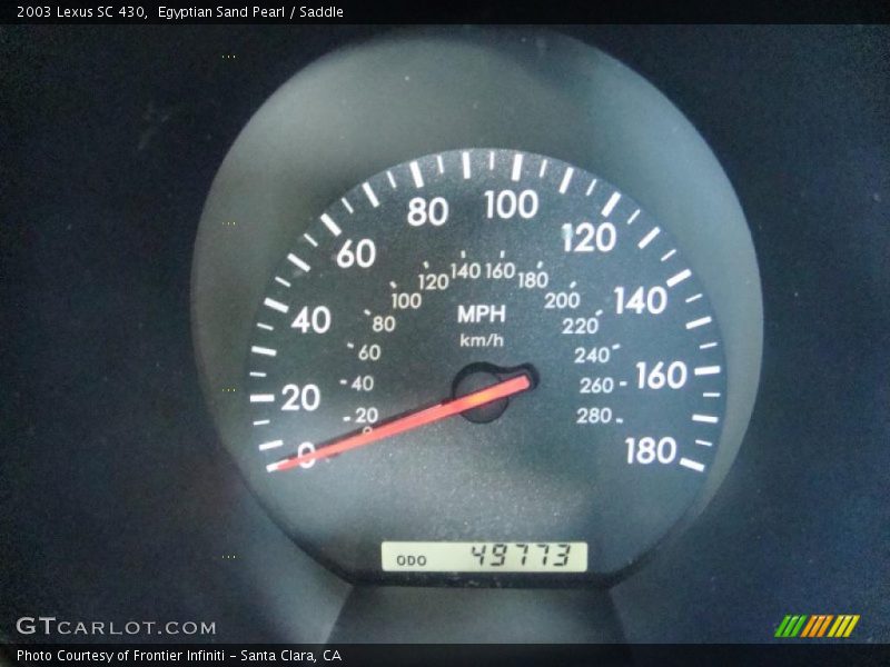 Egyptian Sand Pearl / Saddle 2003 Lexus SC 430