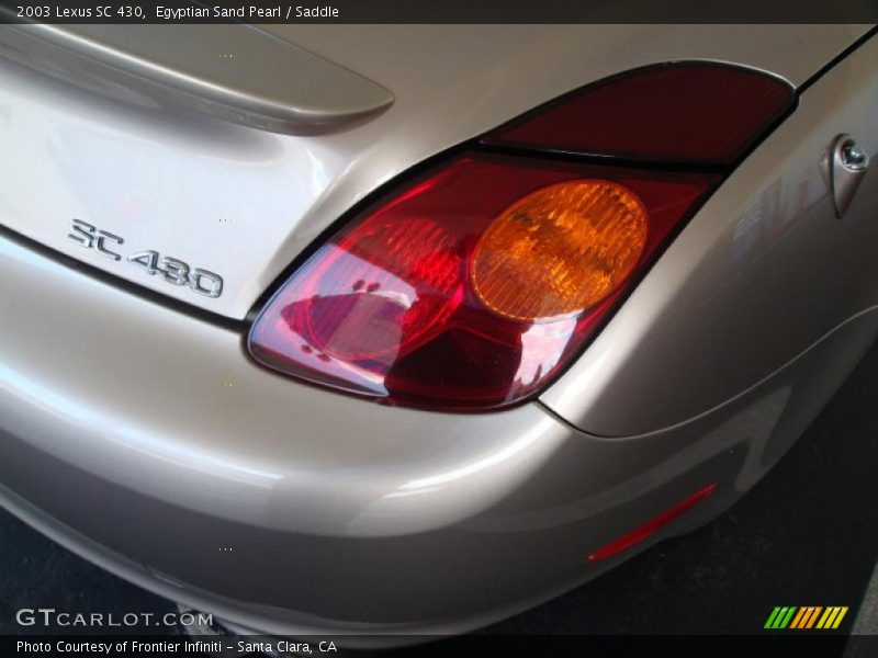 Egyptian Sand Pearl / Saddle 2003 Lexus SC 430