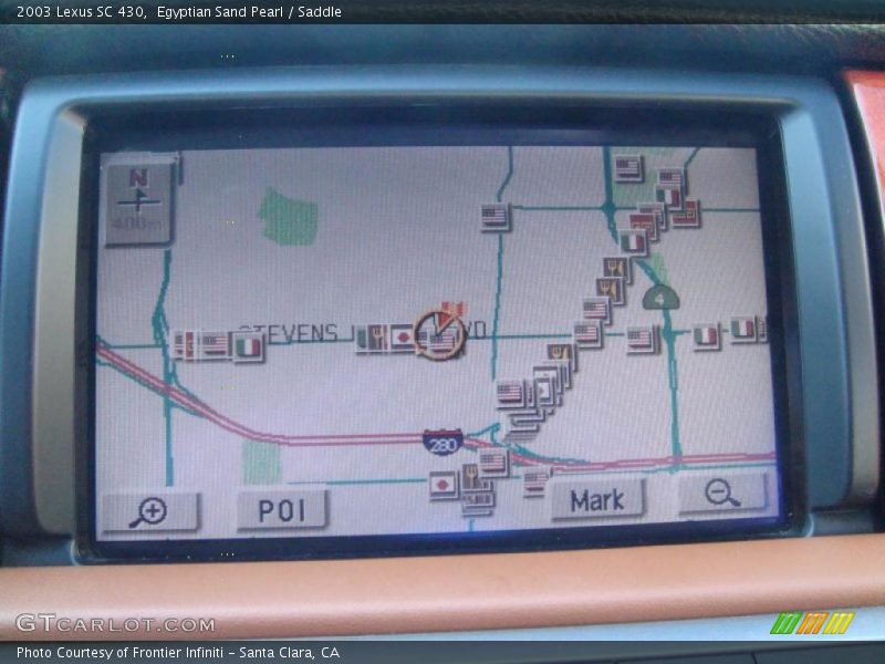 Navigation of 2003 SC 430