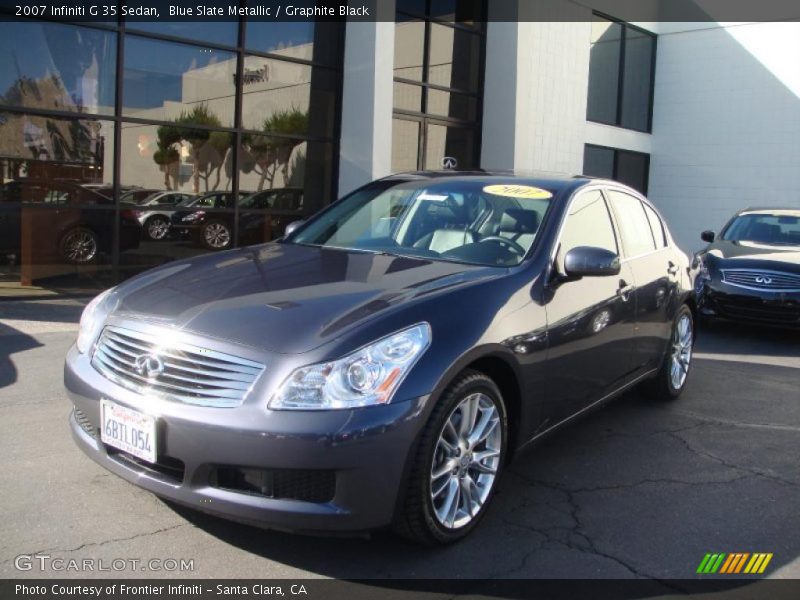 Blue Slate Metallic / Graphite Black 2007 Infiniti G 35 Sedan
