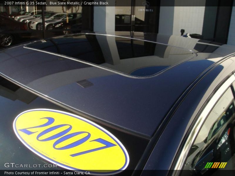 Blue Slate Metallic / Graphite Black 2007 Infiniti G 35 Sedan