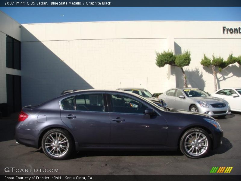 Blue Slate Metallic / Graphite Black 2007 Infiniti G 35 Sedan
