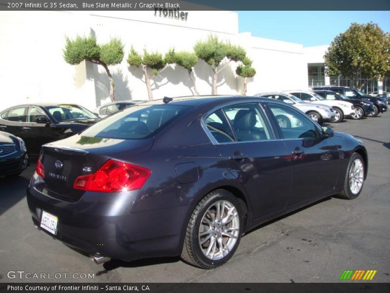Blue Slate Metallic / Graphite Black 2007 Infiniti G 35 Sedan