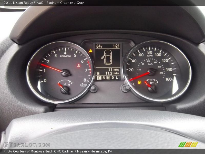  2011 Rogue S AWD S AWD Gauges
