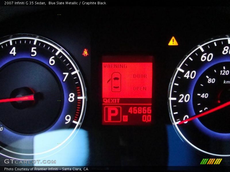 Blue Slate Metallic / Graphite Black 2007 Infiniti G 35 Sedan