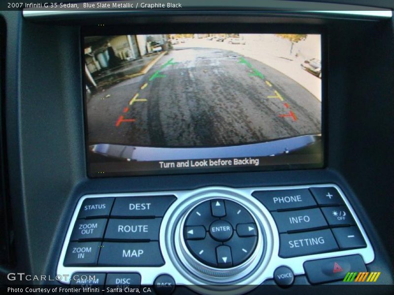 Blue Slate Metallic / Graphite Black 2007 Infiniti G 35 Sedan