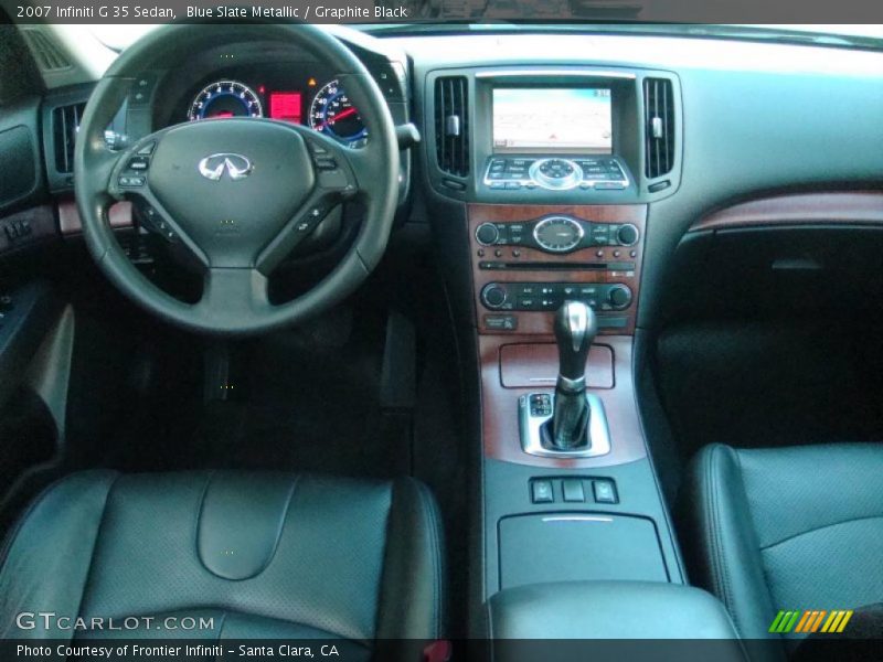 Blue Slate Metallic / Graphite Black 2007 Infiniti G 35 Sedan